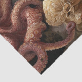 Decoupage Zeeschildpad Octopus Koraal Kunst Tissuepapier (Detail)