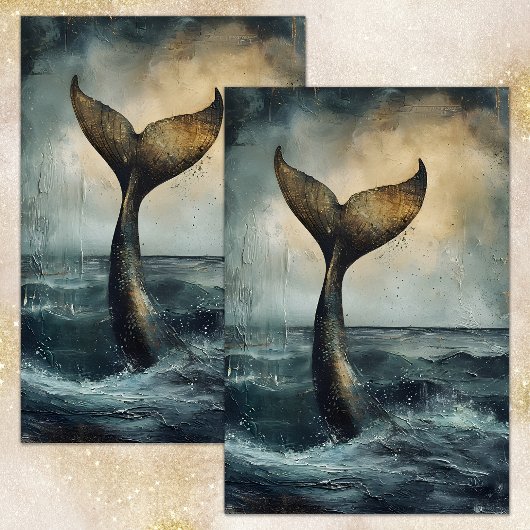 DECOUPAGE-ZIJDPAPIER MET AFWEERSPELLENDE ZEEJONKVR TISSUEPAPIER