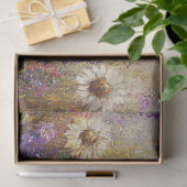Decoupage Zonnebloem en Wildflower Garden in Oil Tissuepapier (Geschenk)