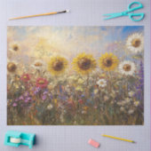 Decoupage Zonnebloem & Wildflower Olieverf Tissuepapier (Craft)