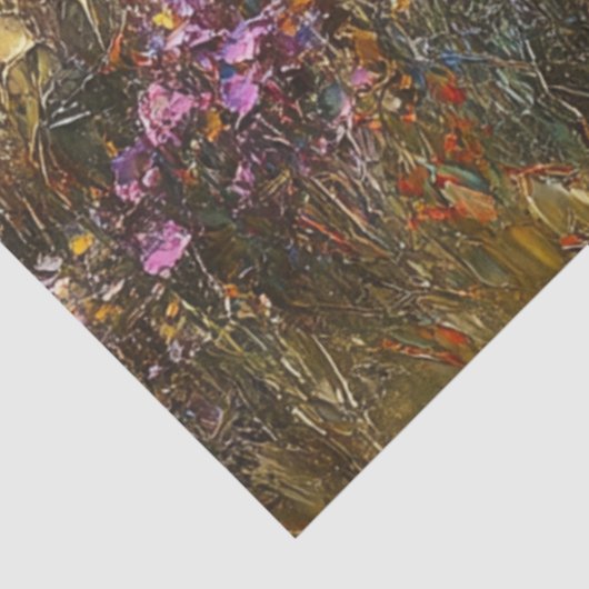 Decoupage  Zonnebloem & Wildflower Olieverf Tissuepapier (Detail)