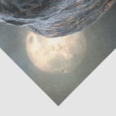 Decoupage Zwart Rosetta Jaguar Maanverlichte Nacht Tissuepapier (Detail)