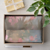 Decoupage Zwart Wit Kat Paar Veld Bloemen Tissuepapier (Geschenk)