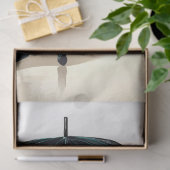 Decoupage zwarte kat in hoge hak paraplu tissuepapier (Geschenk)