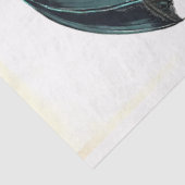 Decoupage zwarte kat in hoge hak paraplu tissuepapier (Detail)