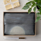 Decoupage Zwarte Paard Donkere Maanverlichte Oceaa Tissuepapier (Geschenk)