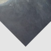 Decoupage Zwarte Paard Donkere Maanverlichte Oceaa Tissuepapier (Detail)