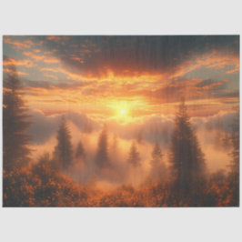 Decoupage Zwarte Woud Duitsland Sunrise Tissuepapier