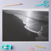 Decoupage Zwarte Zandstrand Tissuepapier (Craft)