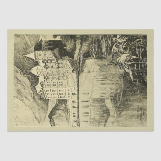  DECOUPAGINA FRENCH CASTLE COUNTRYSIDE TISSUEPAPIER (Voorkant)