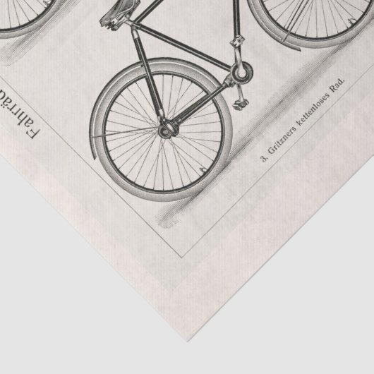 DECOUPAGINA : WEEFSELPAPIER :  BICYCLEN TISSUEPAPIER (Detail)