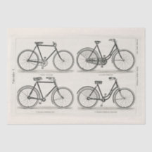 DECOUPAGINA : WEEFSELPAPIER :  BICYCLEN