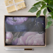 Decoupge Vibrant Digital Vibrant Peony Paarse Roze Tissuepapier (Geschenk)