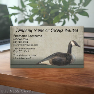 Decoy Business - Antiek Sporting Collectibles Visitekaartje