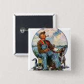 Decoys Vierkante Button 5,1 Cm (Voorkant /achterkant)