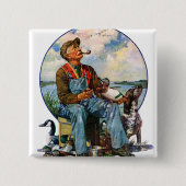 Decoys Vierkante Button 5,1 Cm (Voorkant)