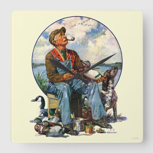 Decoys Vierkante Klok (Voorkant)