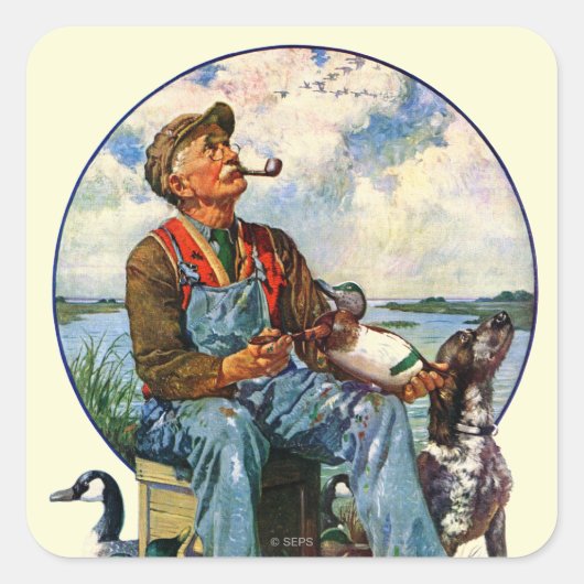 Decoys Vierkante Sticker (Voorkant)