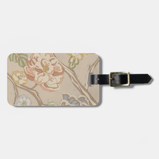 Decratief Organza Chintz Floral Design Bagagelabel (Voorkant horizontaal)