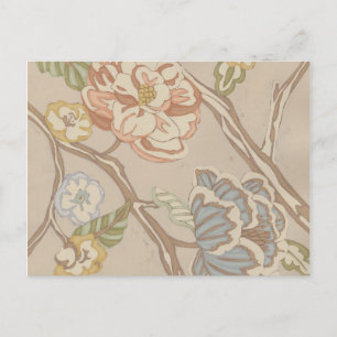 Decratief Organza Chintz Floral Design Briefkaart