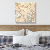 Decratief Organza Chintz Floral Design Canvas Afdruk (Insitu (Slaapkamer))