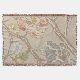 Decratief Organza Chintz Floral Design Deken