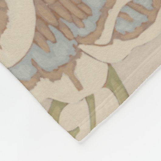 Decratief Organza Chintz Floral Design Fleece Deken (Hoek)