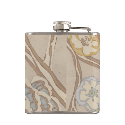 Decratief Organza Chintz Floral Design Heupfles (Achterkant)