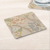 Decratief Organza Chintz Floral Design Kartonnen Onderzetters (Schuin)