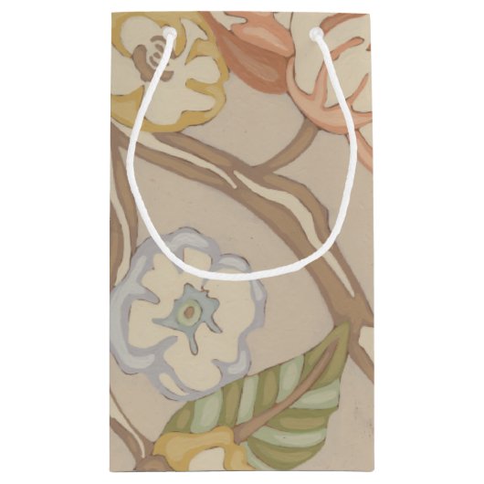 Decratief Organza Chintz Floral Design Klein Cadeauzakje (Achterkant)