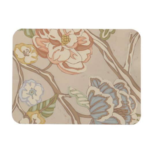 Decratief Organza Chintz Floral Design Magneet (Horizontaal)