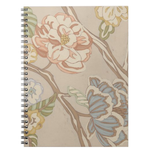 Decratief Organza Chintz Floral Design Notitieboek (Voorkant)