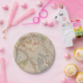 Decratief Organza Chintz Floral Design Papieren Bordje (Feest)