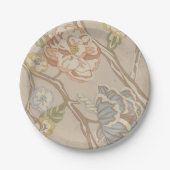 Decratief Organza Chintz Floral Design Papieren Bordje (Voorkant)
