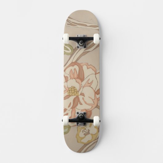 Decratief Organza Chintz Floral Design Persoonlijk Skateboard (Voorkant)