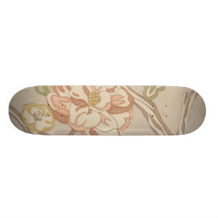 Decratief Organza Chintz Floral Design Persoonlijk Skateboard