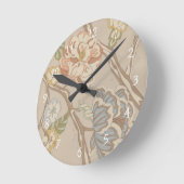 Decratief Organza Chintz Floral Design Ronde Klok (Hoek)