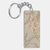 Decratief Organza Chintz Floral Design Sleutelhanger (Voorkant Links)