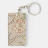 Decratief Organza Chintz Floral Design Sleutelhanger (achterkant)