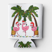 Decreet de palms merry flamingo kerstsanta t.pn blikjeskoeler (Voorkant)