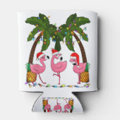 Decreet de palms merry flamingo kerstsanta t.pn blikjeskoeler (Achterkant)
