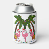 Decreet de palms merry flamingo kerstsanta t.pn blikjeskoeler (Blikje Achterkant)