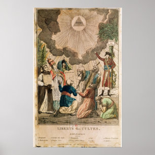 Decreet tot instelling van de vrijheid van dienst poster