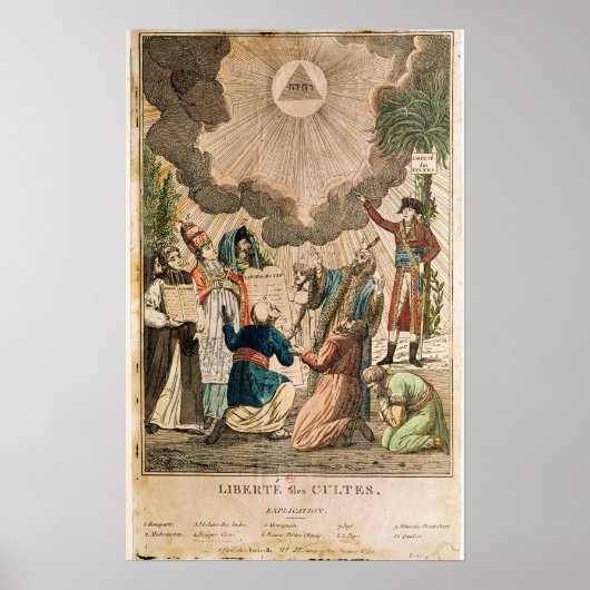 Decreet tot instelling van de vrijheid van dienst poster (Voorkant)