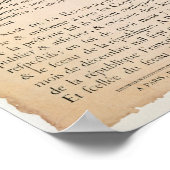 Decreet van de Nationale Conventie Poster (Hoek)