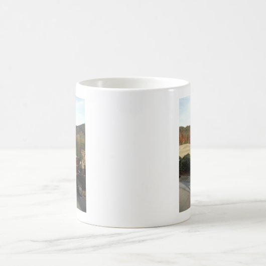 Decreet voorzitter kijkt Golfcursus over Koffiemok (Center)