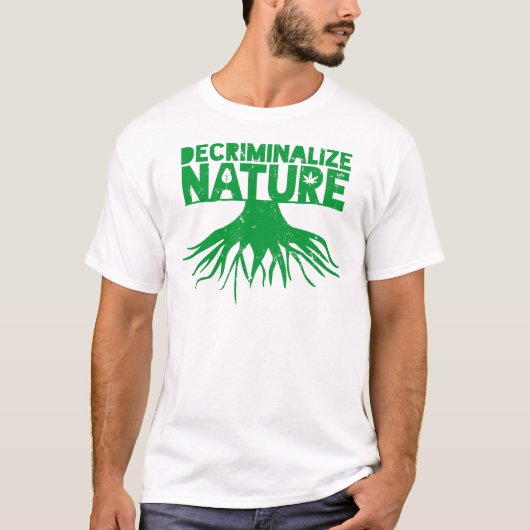 Decriminaliseer de Steun van de Natuur het Helen P T-shirt (Voorkant)