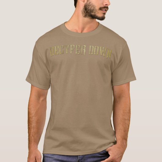 decyfer down band ontwerp meisje t-shirt (Voorkant)