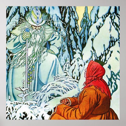 “Ded Moroz” or “Father Frost” by Ivan Bilibin Poster (Voorkant)