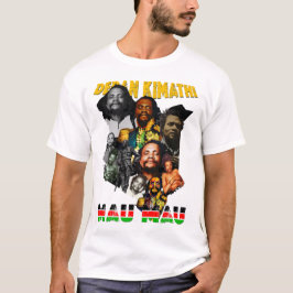 Dedan Kimathi Kenia T-shirt Mau Mau Pan-Afrikaanse